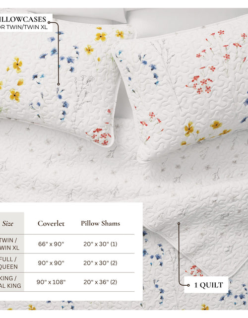 Load image into Gallery viewer, Wildflower Floral Quilt Set - Marianne Collection
