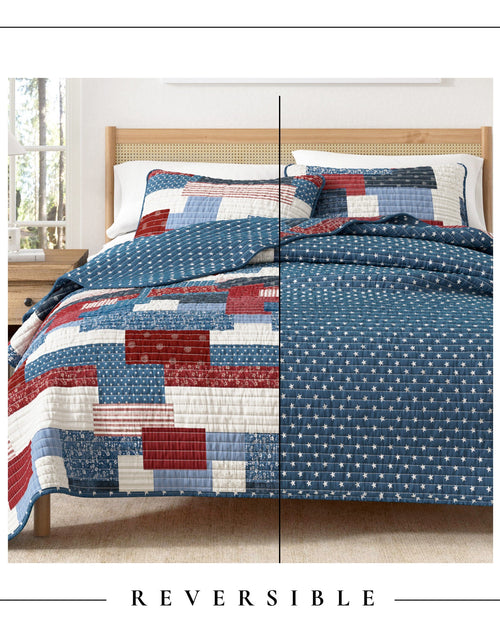 Load image into Gallery viewer, Americana Patchwork Quilt Set - Lowel Collection
