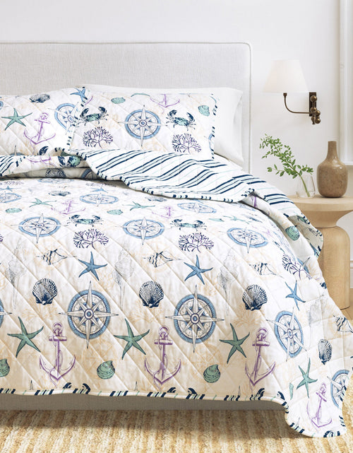 Load image into Gallery viewer, Azure Collection Coastal Quilt Set
