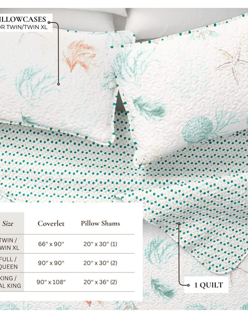Load image into Gallery viewer, Key West Collection Coastal Quilt Set
