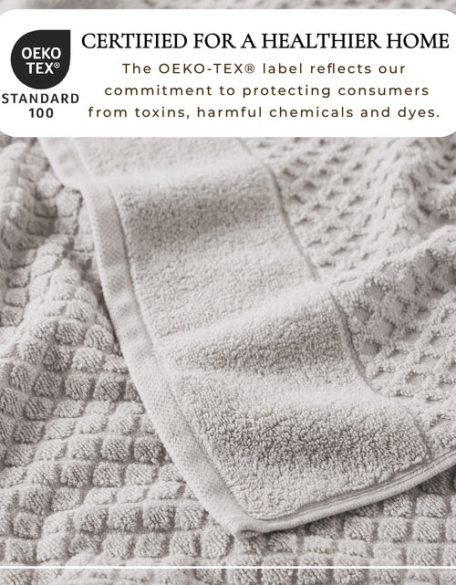 Load image into Gallery viewer, Cotton Diamond Waffle Weave Bath Towel Set - Grayson Collection
