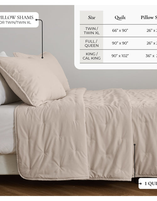 Load image into Gallery viewer, Dot Stitched Quilt Set - Dot-Hemmed Collection
