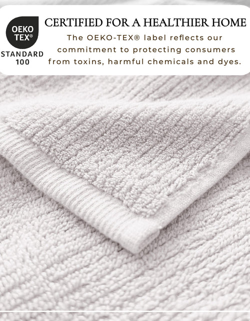 Load image into Gallery viewer, Turkish Cotton Ribbed 6-Piece Bath Towel Set - Georgiana Collection
