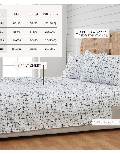 Load image into Gallery viewer, Coastal Printed Sheet Set - Newport Collection
