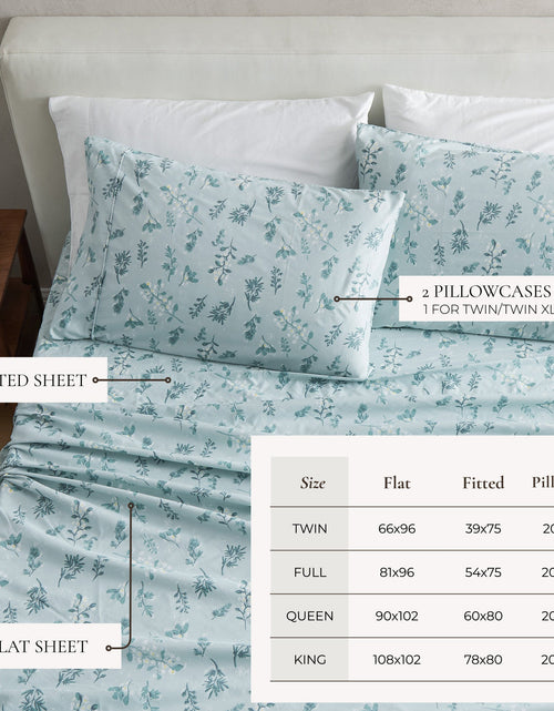 Load image into Gallery viewer, Watercolor Floral Sheet Set - Delia Collection
