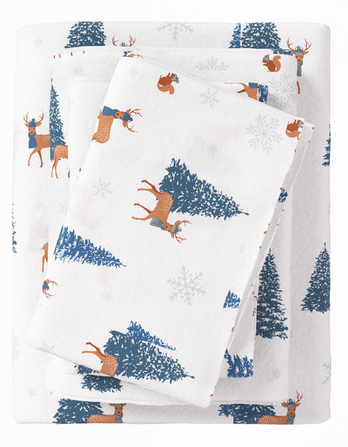 Load image into Gallery viewer, Turkish Cotton Christmas Flannel Sheet Set - Whittaker Collection
