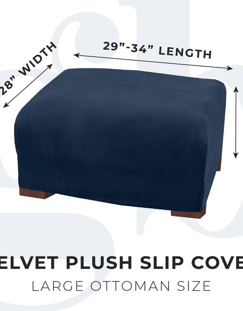 Load image into Gallery viewer, Velvet Stretch Slipcover - Gale Collection
