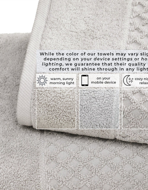 Load image into Gallery viewer, Cotton Diamond Waffle Weave Bath Towel Set - Grayson Collection
