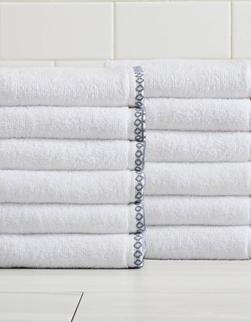 Load image into Gallery viewer, Cotton Border-Stitched 6-Piece Towel Set - Valery Collection
