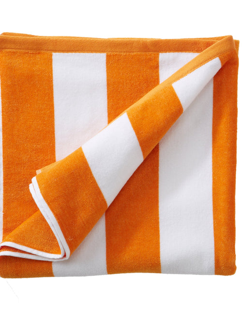 Load image into Gallery viewer, Cotton Velour Cabana Stripe Beach Towel - Novia Collection
