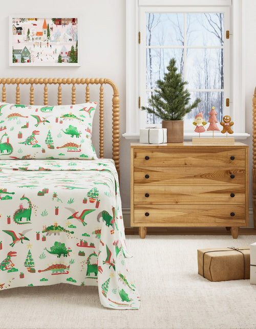 Load image into Gallery viewer, Turkish Cotton Christmas Flannel Sheet - Whittaker Collection
