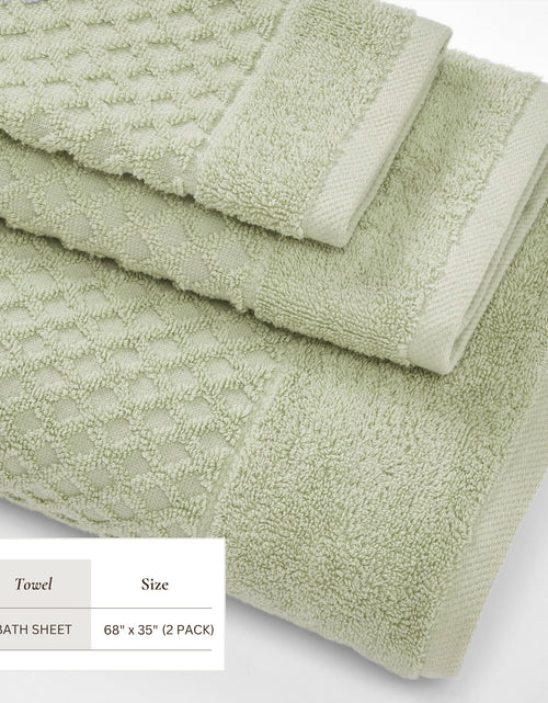 Load image into Gallery viewer, Cotton Diamond Waffle Weave Bath Towel Set - Grayson Collection
