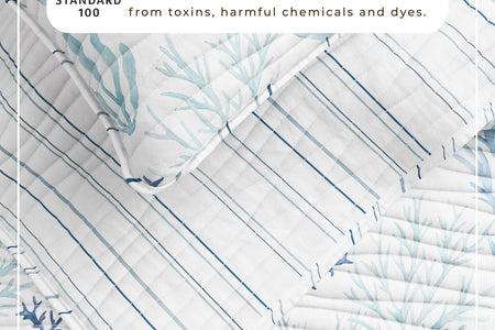 Blue Coral Quilt - Amelia Island