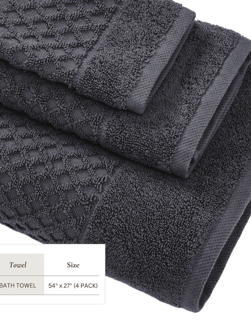 Load image into Gallery viewer, Cotton Diamond Waffle Weave Bath Towel Set - Grayson Collection
