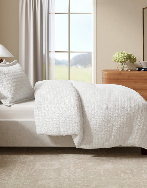 Load image into Gallery viewer, 100% Cotton Honeycomb Waffle Duvet Set - Mattea Collection
