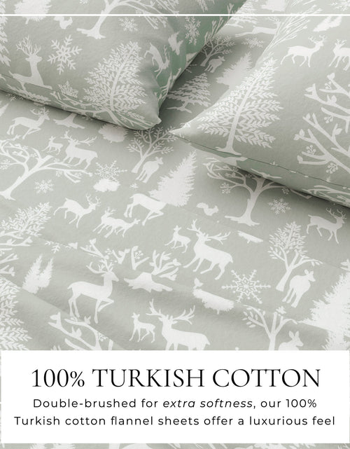 Load image into Gallery viewer, Turkish Cotton Flannel Sheet - Lakeview Collection
