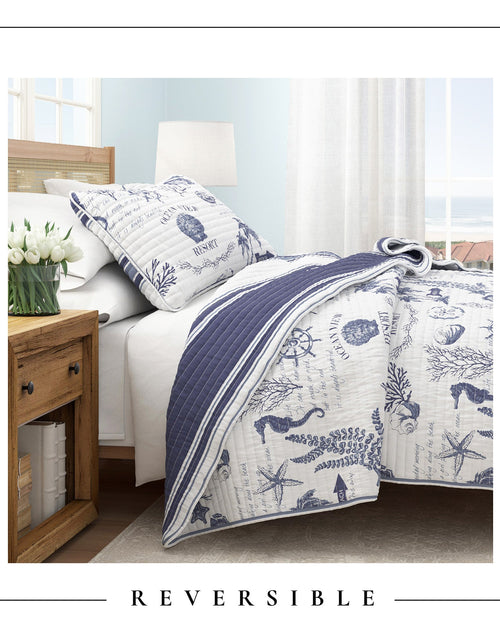 Load image into Gallery viewer, Coastal Printed Cotton Quilt Set - Calypso Collection
