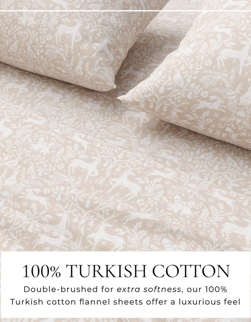 Load image into Gallery viewer, Turkish Cotton Flannel Sheet Set - Elevated Holiday Collection
