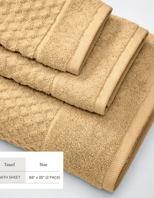Load image into Gallery viewer, Cotton Diamond Waffle Weave Bath Towel Set - Grayson Collection
