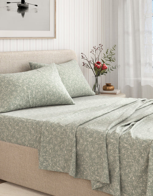 Load image into Gallery viewer, Turkish Cotton Flannel Sheet Set - Winter Floral Collection
