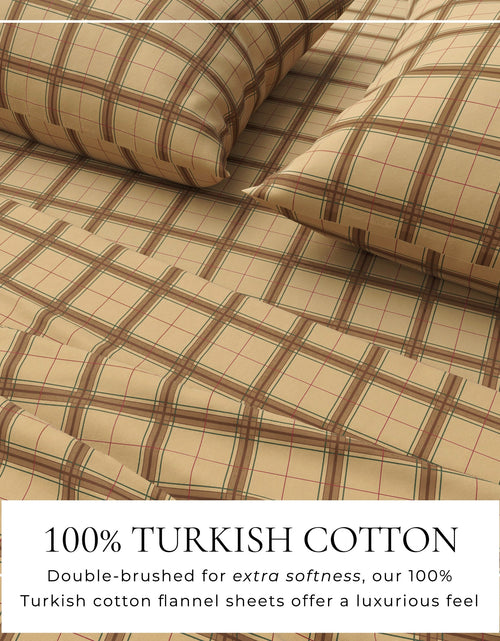 Load image into Gallery viewer, Turkish Cotton Flannel Sheet Set - Plaid &amp; Stripe Collection
