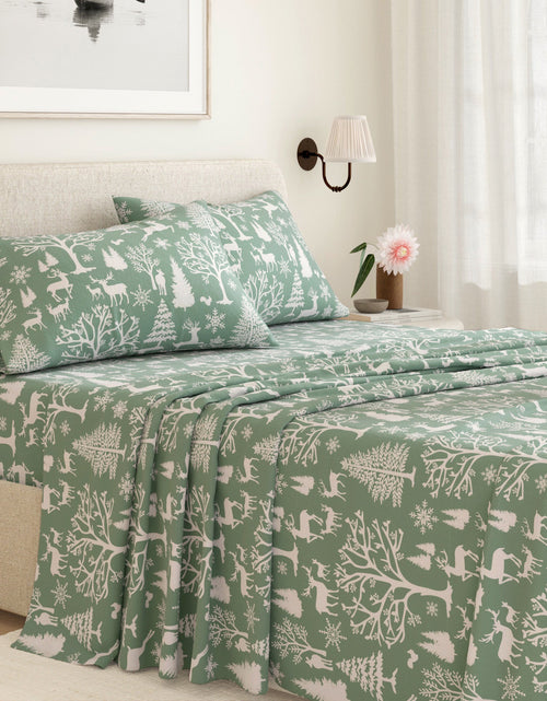 Load image into Gallery viewer, Turkish Cotton Flannel Sheet - Lakeview Collection
