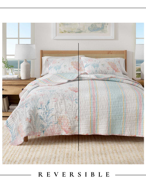 Load image into Gallery viewer, Coastal Coral Reef Quilt Set - Caymen Collection
